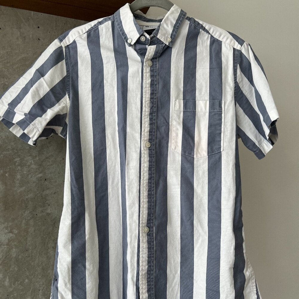 Striped Button Down Dress T-Shirt